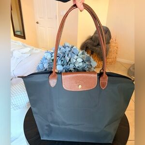Longchamp Le Pliage Graphite L tote